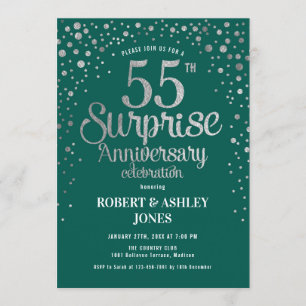 Invitation Surprise pour le 55e anniversaire de mariage - Ver
