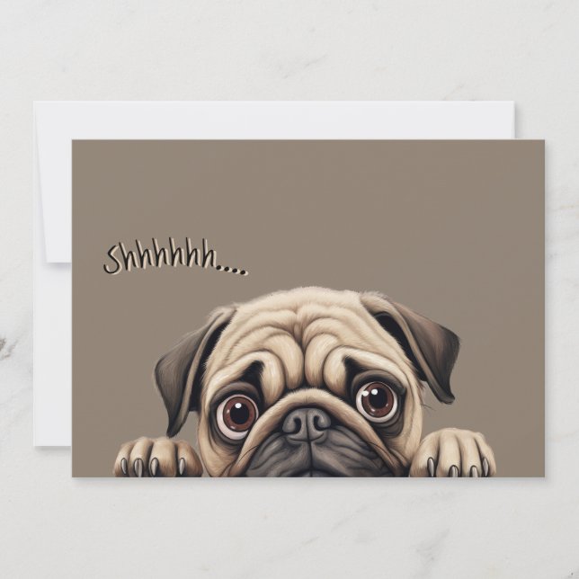 Invitation surprise pour Pug | Fête de départ à la (Devant)