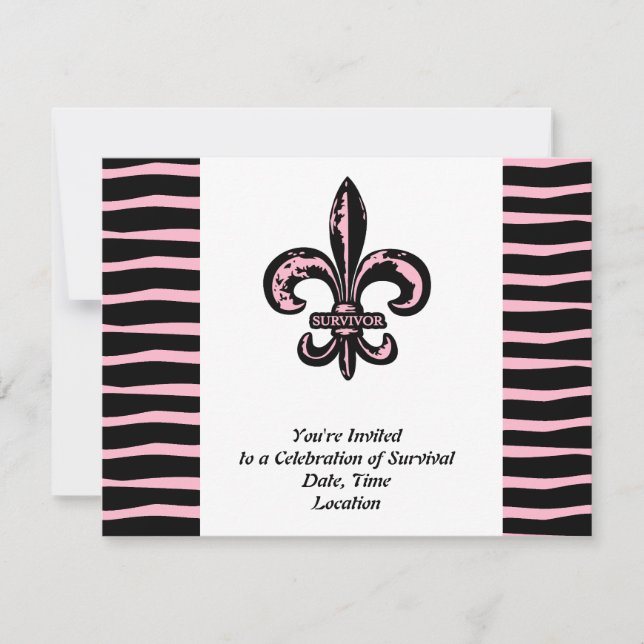 Invitation Survivant du cancer du sein (Devant)