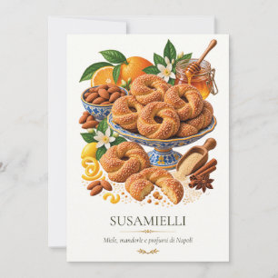 Invitation Susamielli – Vintage Italian Dessert
