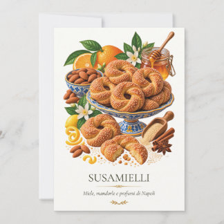 Invitation Susamielli – Vintage Italian Dessert