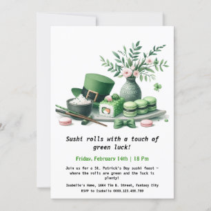 Invitation Sushi de la Saint-Patrick – Ça défile en vert !