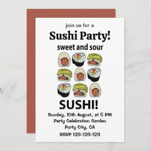 Invitation Sushi sucré et sushi aigre