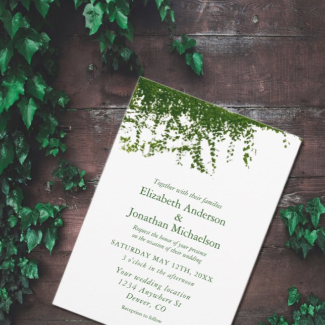 Invitation Suspendre le Mariage de verdure ivoirien (Créateur téléchargé)