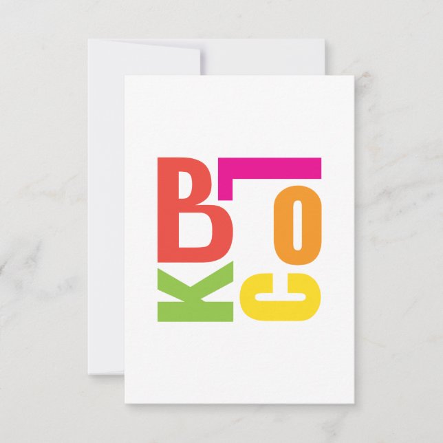 Invitation svg multicolore (Devant)