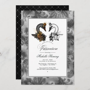 Invitation Swan Quinceañera