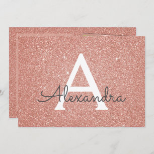 Invitation Sweet 15th Sparkle Rose Gold Blush rose photo