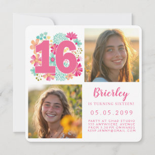 Invitation Sweet 16 16th Birthday Party Photo