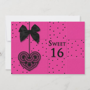 INVITATION SWEET 16 ANNIVERSAIRE - FEMME