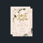 Invitation Sweet 16 dorure feuilletée floral rose<br><div class="desc">Invitation de fête d'anniversaire des 16 ans avec de belles fleurs roses et teintées. Facile à personnaliser avec vos détails. N'hésitez pas à me contacter via le chat si vous avez des questions sur l'œuvre d'art ou si vous avez besoin d'une personnalisation. Consultez la collection pour plus d'articles. REMARQUE IMPORTANTE...</div>