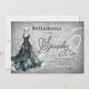 Invitation Sweet 16 Halloween anniversaire