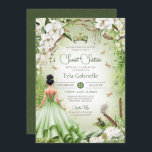 Invitation Sweet 16 La Grenouille Prince Fairytale Princesse<br><div class="desc">*~*~*~* Un rêve de conte de fées se réalise. Votre journée spéciale mérite un design d'invitation très spécial. J'ai mis tant de temps et de soin à concevoir cette invitation et je suis AMOUREUX avec elle. J'espère que vous aussi ! Cette élégante invitation à l'anniversaire présente tant de belles fleurs...</div>