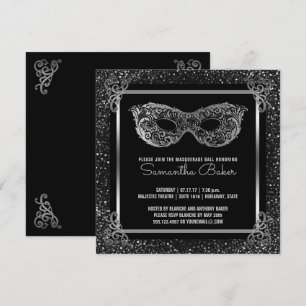 Invitation Sweet 16 Masquerade Party  Argent Sweet sixteen
