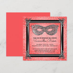 Invitation Sweet 16 Masquerade Party  Sweet sixteen anniversa