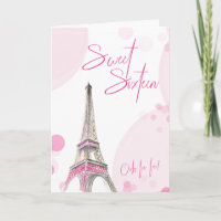 Sweet 16 Rose Blanc Paris Effiel Tower Anniversair