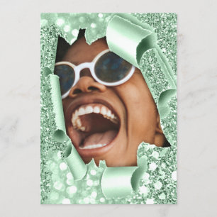 Invitation Sweet 16e Fête des mariées de 3D Parties scintilla