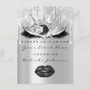 Invitation Sweet 16e Quinceanera Roses de la Couronne de maqu