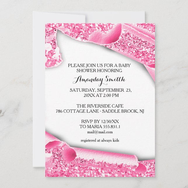 Invitation Sweet 16th 15th Graduate rose parties scintillant  (Dos)