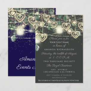 Invitation Sweet 16th Bride Rustic Wood Marine Mint Smoky Gre