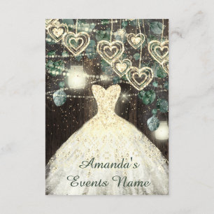 Invitation Sweet 16th Green BRIDAL Rustic Gold Confetti