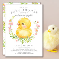 Sweet Baby Chick Girls Baby Shower