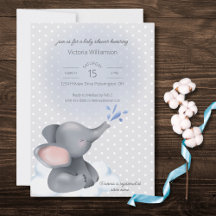 Sweet Baby Elephant Baby shower