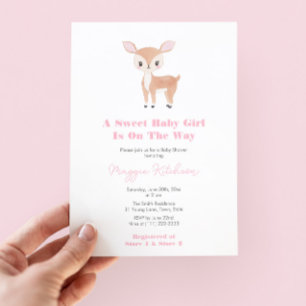 Invitation Sweet Baby Girl Fête de Baby shower