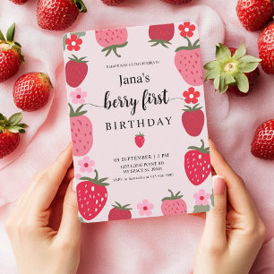 Invitation Sweet Berry Premier anniversaire
