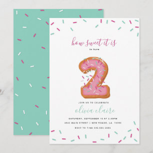 Invitation Sweet Birthday Celebration   Deux