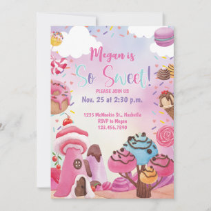 Invitation Sweet Candy Anniversaire Douce Un Deux Doux