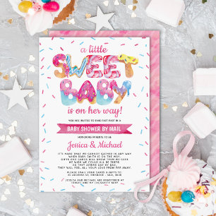 Invitation Sweet Candyland Sprinkles Baby shower par courrier