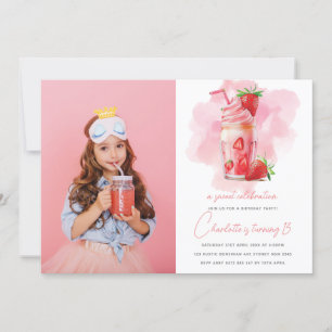 Invitation Sweet Celebration fraise Anniversaire Photo