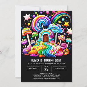 Invitation Sweet Celebration Lollipop Anniversaire