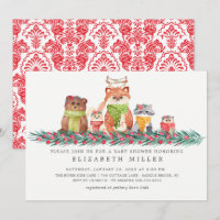Sweet Christmas Woodland Animaux Baby shower