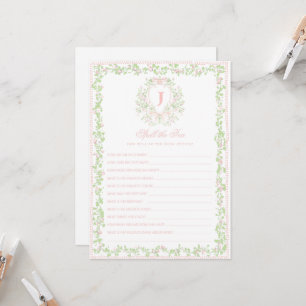Invitation Sweet Crest   Jeu de Baby Shower "Crache le thé" p