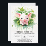 Invitation Sweet Farmyard Friends Boho Pig Girl Anniversaire<br><div class="desc">Rejoignez Sweet Farmyard Friends pour une délicieuse fête d'anniversaire Boho Pig Girl! Cette invitation n'est pas seulement une carte ; c'est une entrée vers une ferme où de adorables porcelets et leurs amis boho se rassemblent au milieu de couleurs vives et de charme bohème, promettant une expérience d'anniversaire aussi douce...</div>