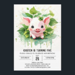 Invitation Sweet Farmyard Friends Boho Pig Girl Anniversaire<br><div class="desc">Rejoignez Sweet Farmyard Friends pour une délicieuse fête d'anniversaire Boho Pig Girl! Cette invitation n'est pas seulement une carte ; c'est une entrée vers une ferme où de adorables porcelets et leurs amis boho se rassemblent au milieu de couleurs vives et de charme bohème, promettant une expérience d'anniversaire aussi douce...</div>