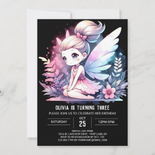 Invitation Sweet Fun Fairy Anniversaire