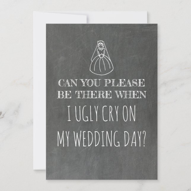 Invitation Sweet Funny Bridesmaid / Maid of Honor Proposition (Devant)