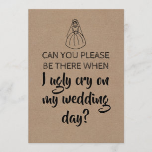 Invitation Sweet Funny Bridesmaid / Maid of Honor Proposition