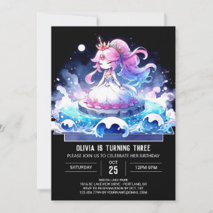 Invitation Sweet Happy Princess Anniversaire