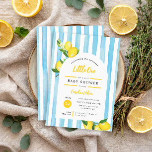 Invitation Sweet Little One Baby shower de citron d'été