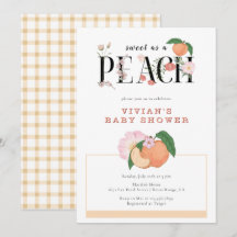 Sweet Little Peach & Baby shower Floral
