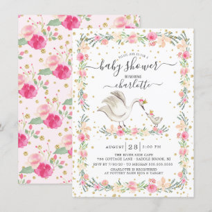 Invitation Sweet Maman & Baby Swan Baby shower