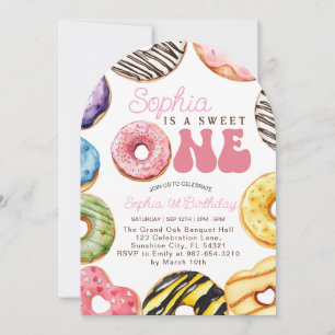 Invitation Sweet One Birthday Invitation, 1er Birthday Girl