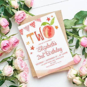 Invitation Sweet Peach 2e anniversaire