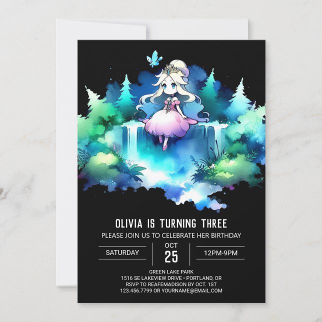 Invitation Sweet Princess Anniversaire (Devant)