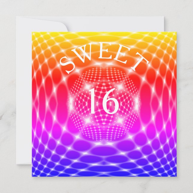 invitation sweet sixteen (Devant)