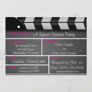 Invitation Sweet sixteen