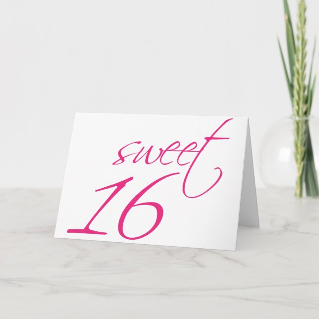 Invitation Sweet sixteen (Devant)